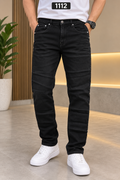Men’s Classic Black Slim Fit Denim Jeans – Code 1112