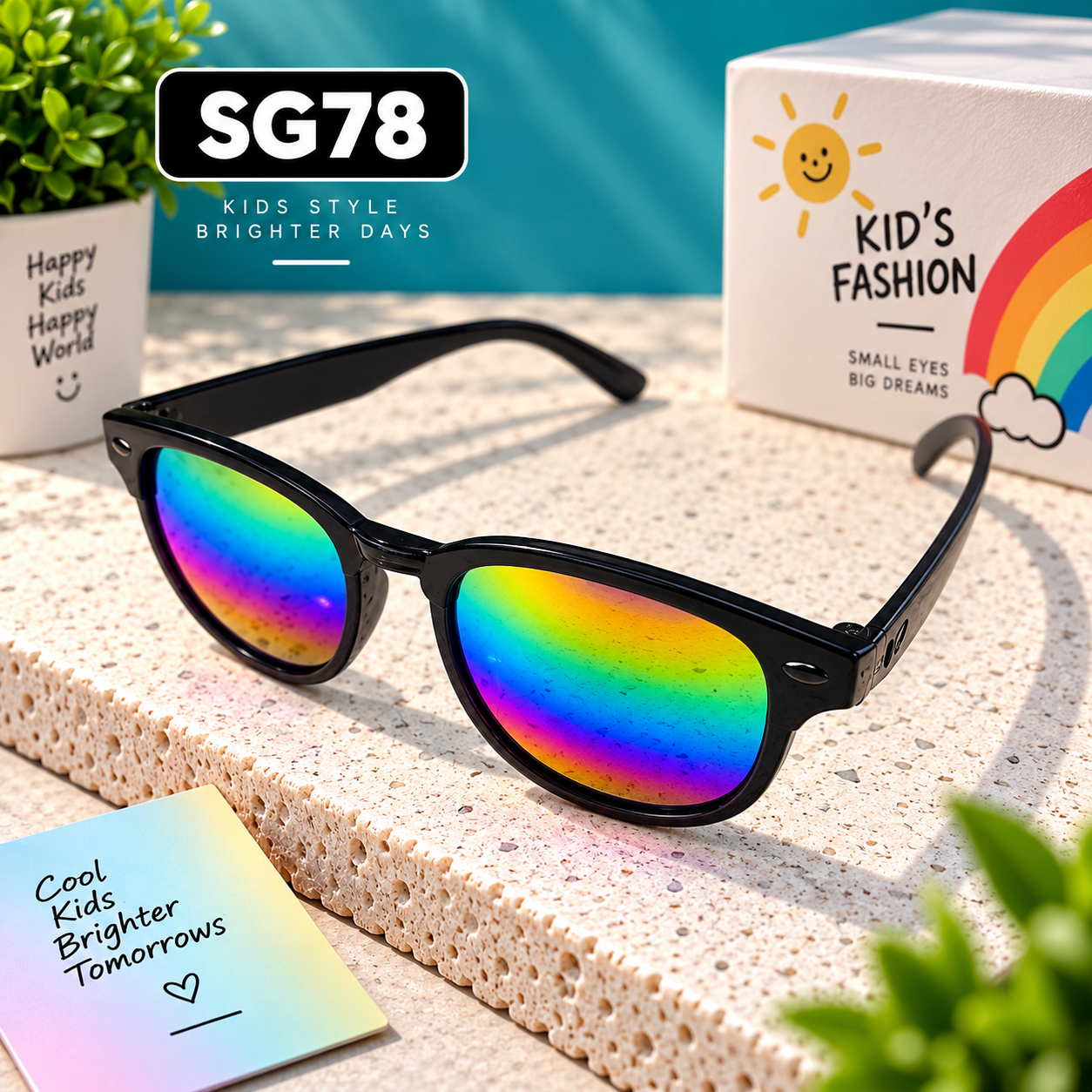 Premium Kids Rainbow Lens Sunglasses – SG78