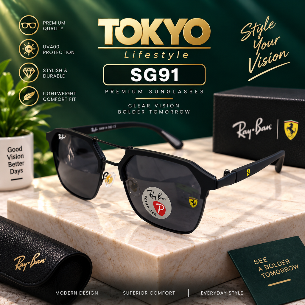 Premium Aviator Square Sunglasses – SG91