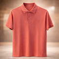 GATSBY Mens Polo T-shirt Peach Orange Poolbasics 4018