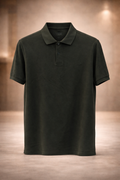 GATSBY Mens Polo T-shirt Poolbasics Dark Olive Green 2006
