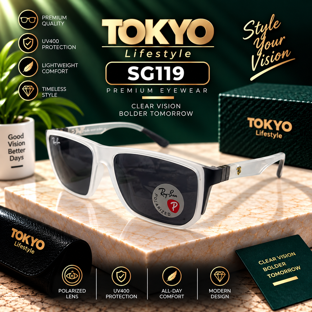 Premium Polarized Rectangle Sunglasses – SG119