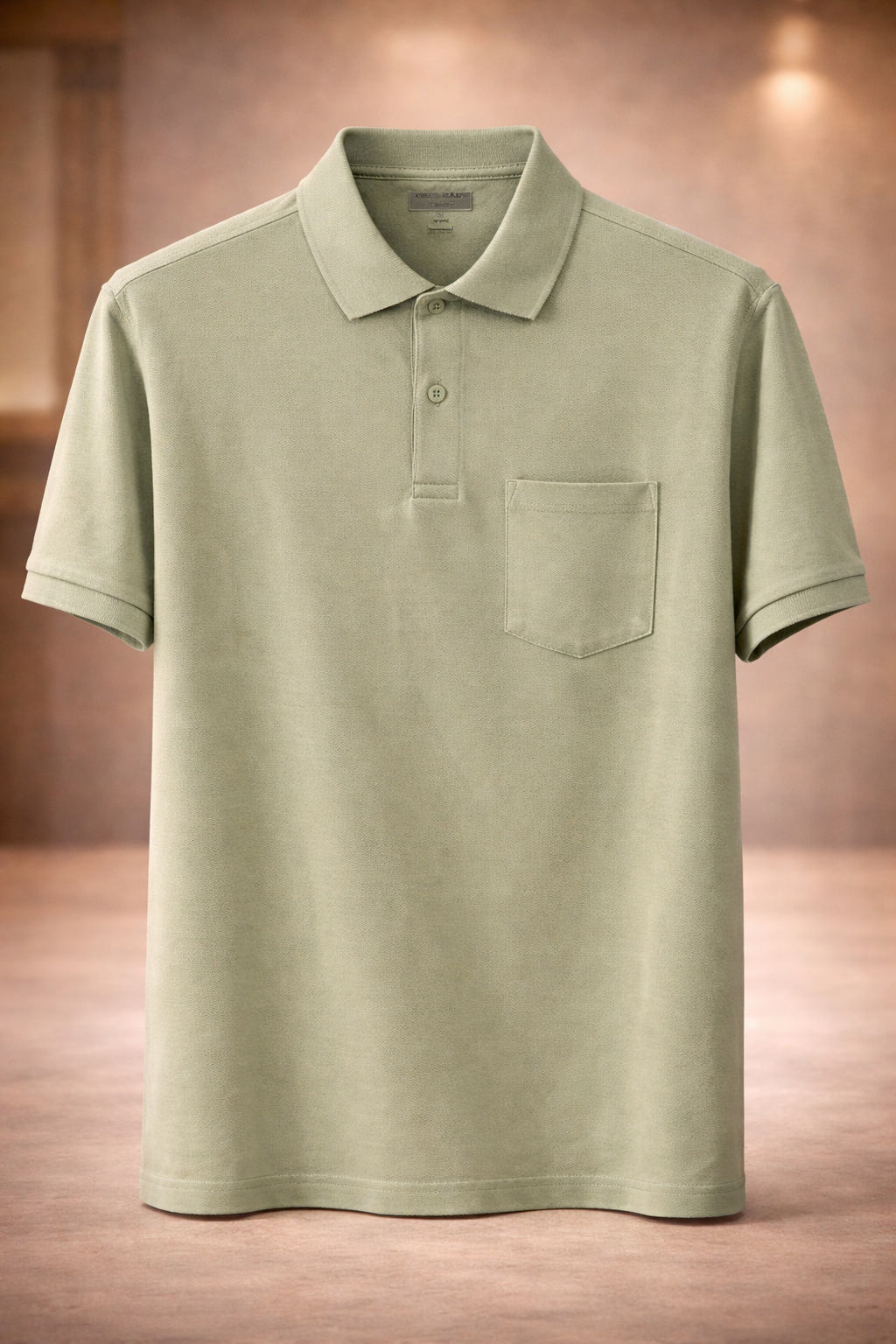 GATSBY Mens Polo T-shirt Poolbasics Light Olive Green4017