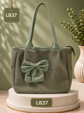 Premium Bow Detail Shoulder Tote Handbag – LB37