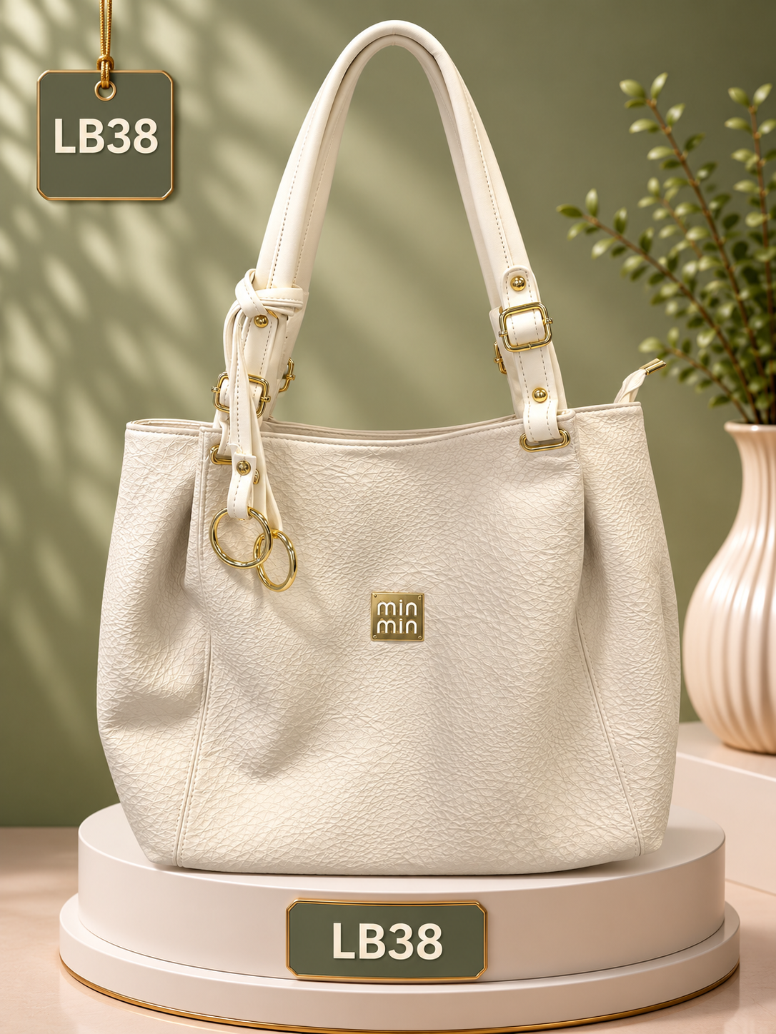Premium Textured Shoulder Tote Handbag – LB38
