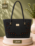 Premium Floral Embroidered Shoulder Tote Handbag – LB39