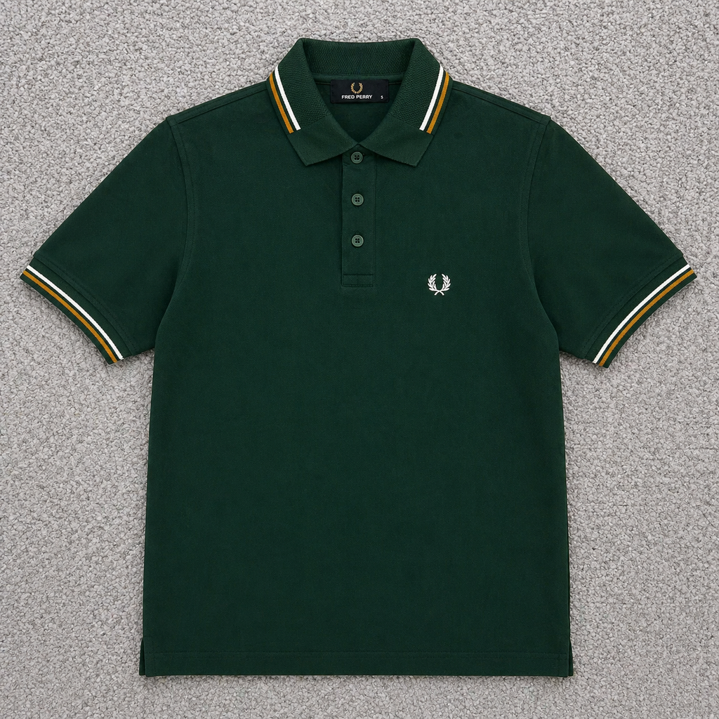 Premium Ultra Heavyweight Polo T-Shirt FPPL Green-C95