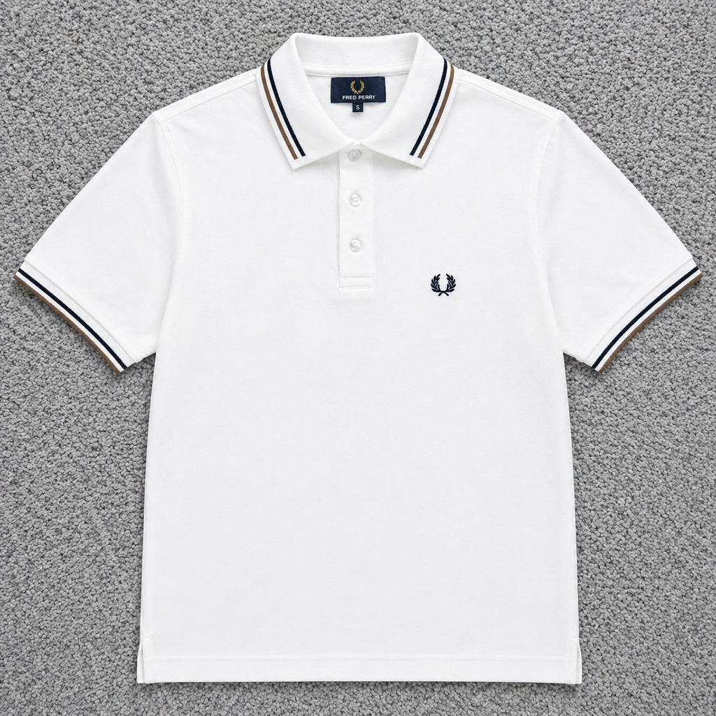 Premium Ultra Heavyweight Polo T-Shirt FPPL White-C98