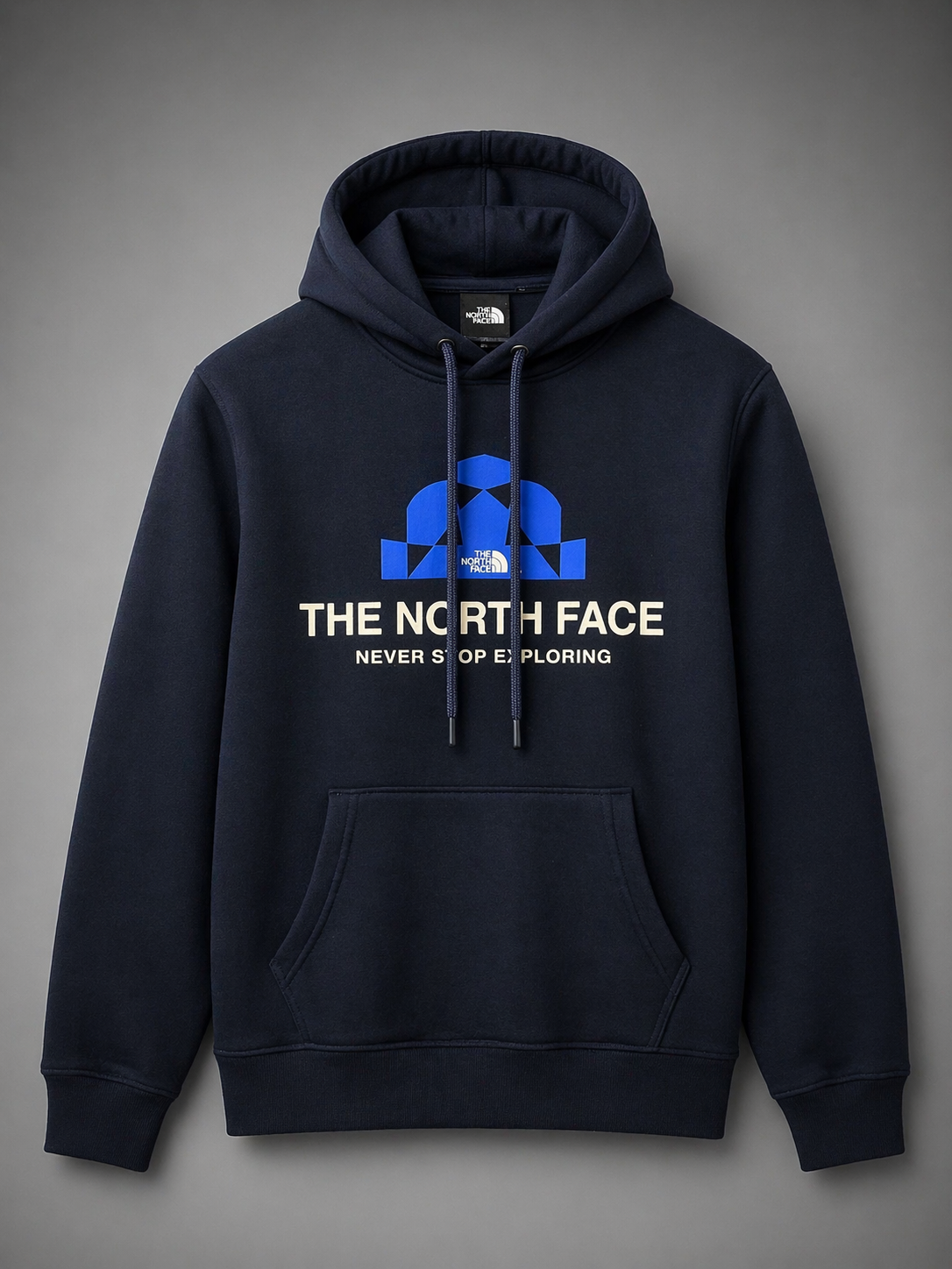 The North Face Men's Graphic Pullover Hoodie- Navy Blue 1007