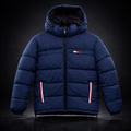 Mens Hooded Puffer Jacket Winter Insulated Jacket 1007
