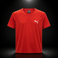 Mens Athletic Red Performance T-Shirt