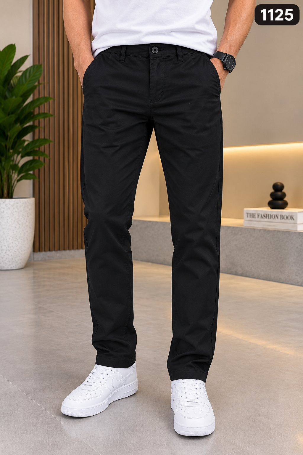 Premium Chino Pant Black 1125