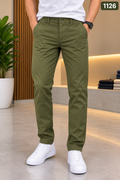 Premium Chino Pant Olive Green 1126