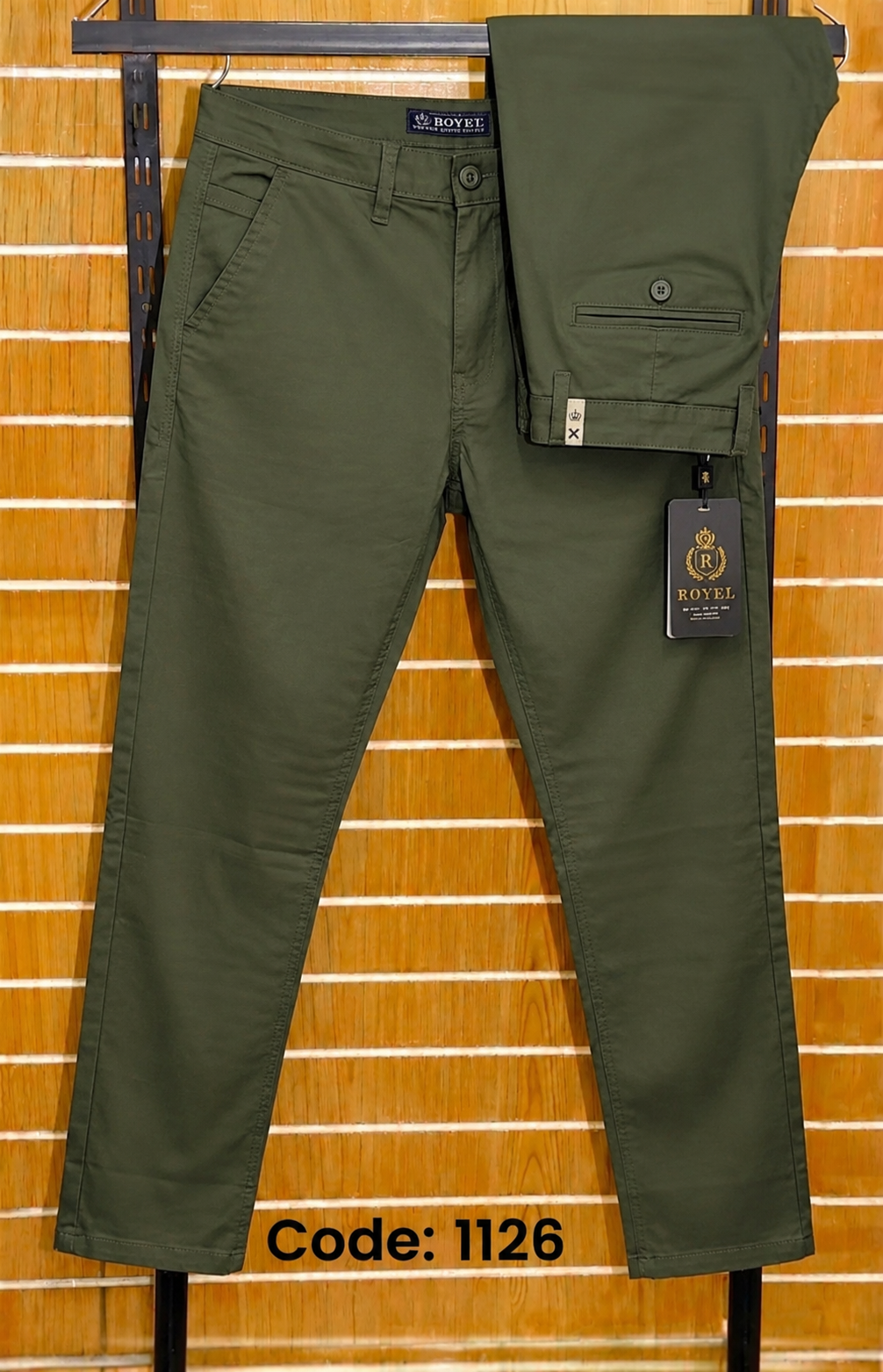 Premium Chino Pant Olive Green 1126