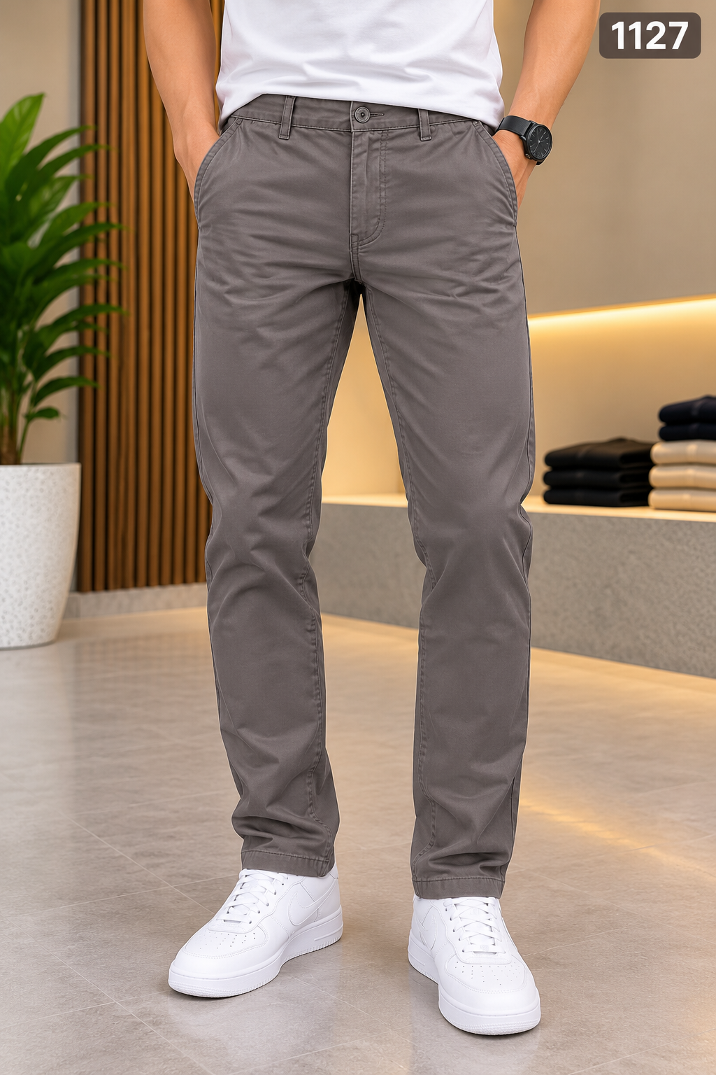 Premium Chino Pant Ash 1127