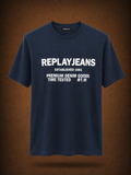 GATSBY REPLA.Y Mens new T-Shirt Navy 978
