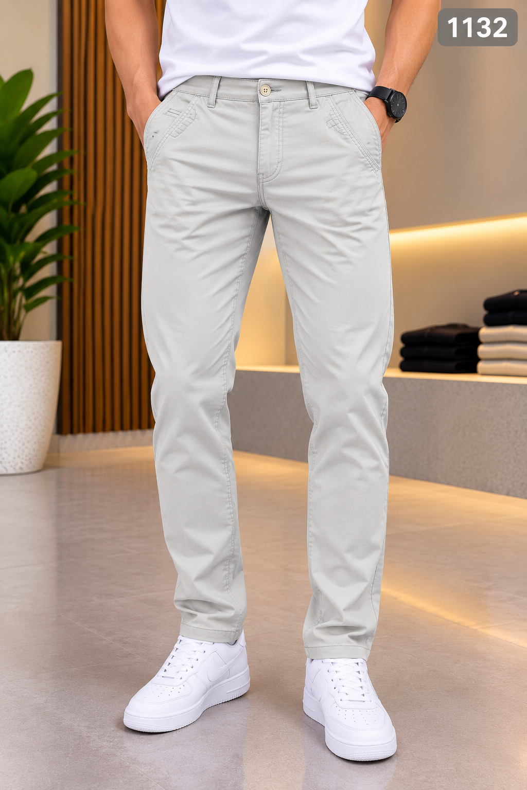 RL Premium Chino Pant Light Grey 1132