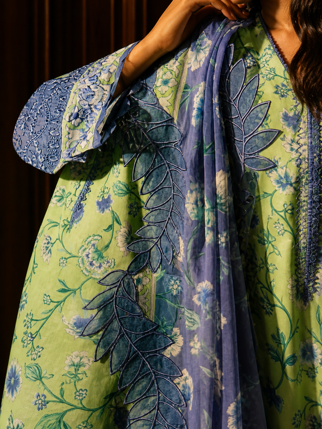 Luxury Digital Printed Lawn Three Piece Set -C268