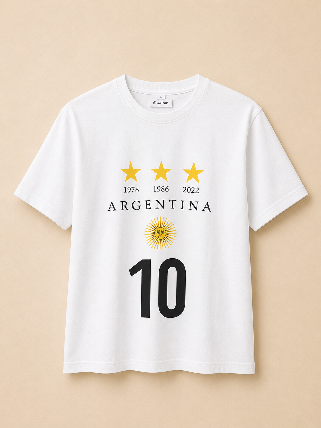GATSBY MENS T-SHIRT 1501 WHITE
