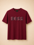 Premium Big Print Tshirt HBPT 704 Maroon
