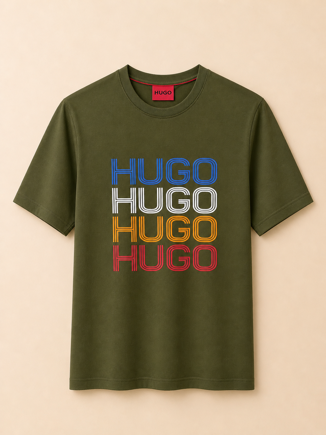 Premium Big Print Tshirt HBPT 715 Olive