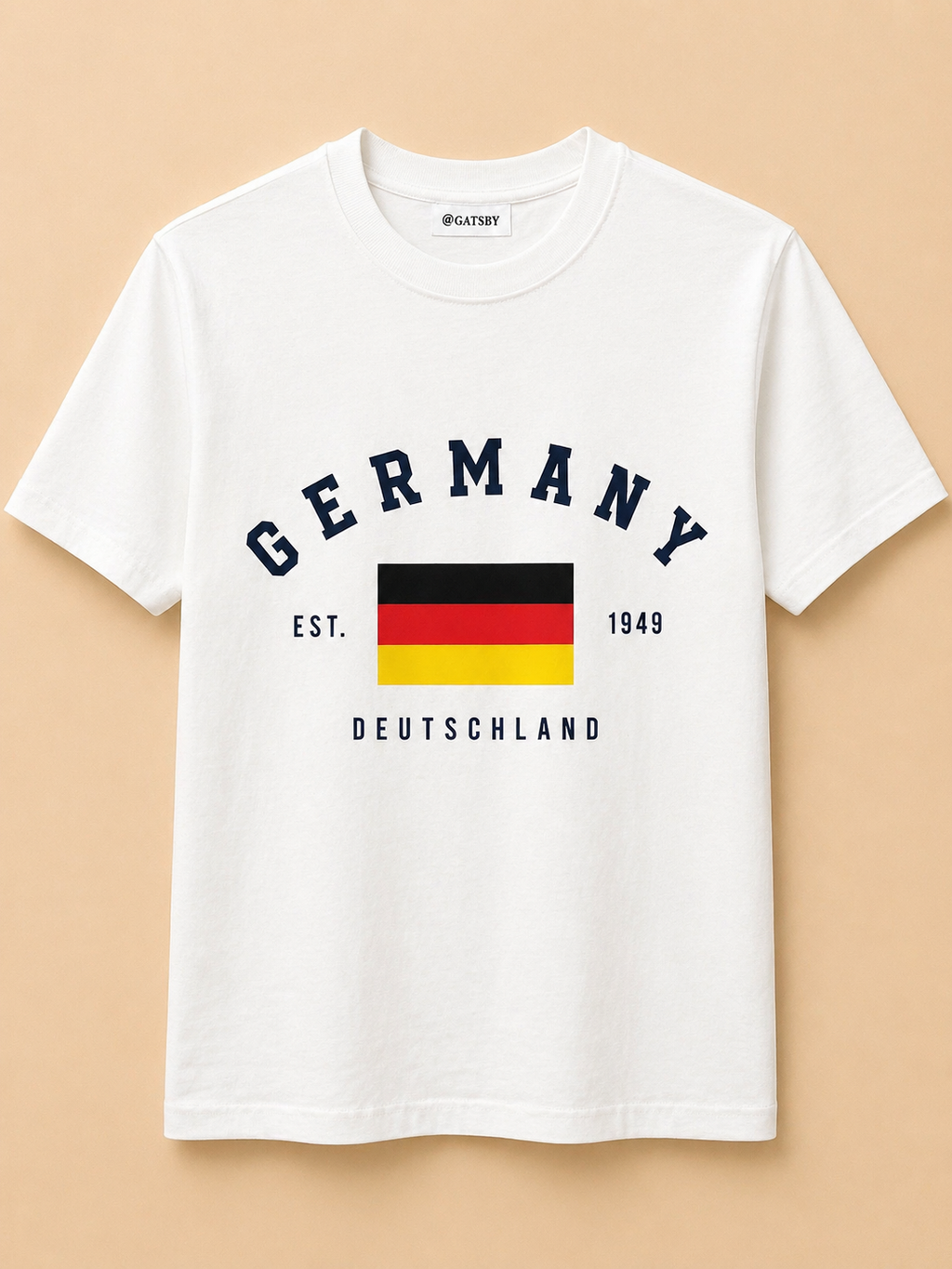 GATSBY MENS T-SHIRT 1507 WHITE