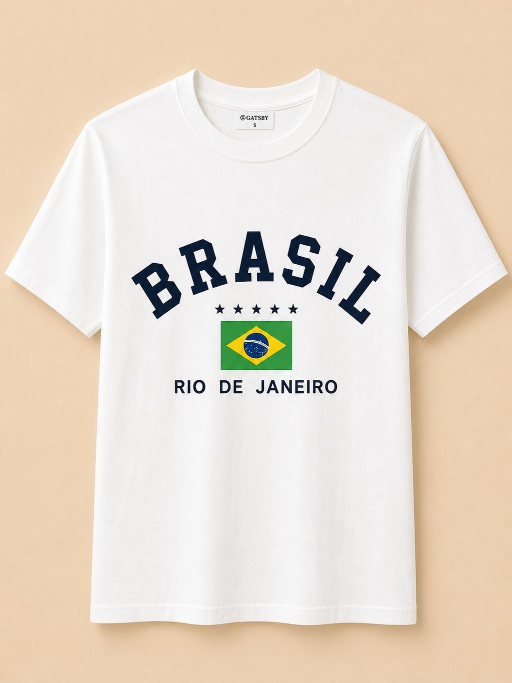 GATSBY MENS T-SHIRT 1508 WHITE