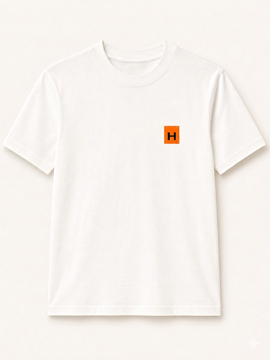 GATSBY MENS T-SHIRT _HERMES 1704 WHITE