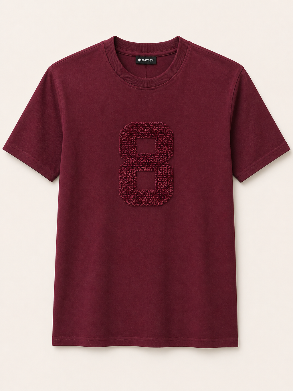 GATSBY MENS T-SHIRT STY 1701 MAROON