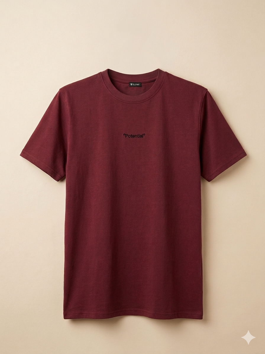 GATSBY MENS T-SHIRT STY 1702 MAROON