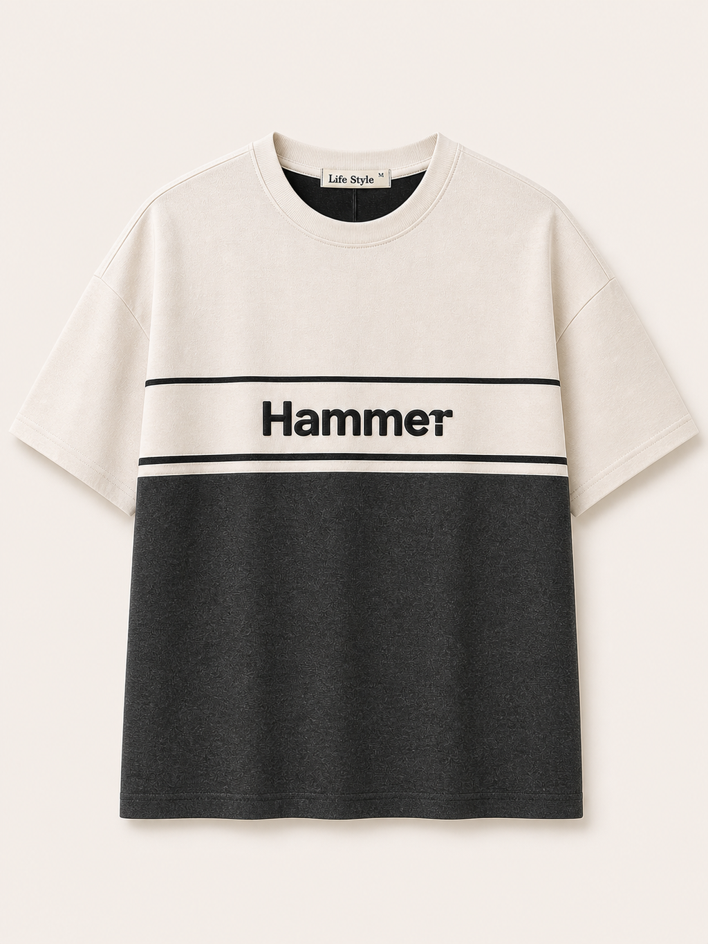 Hammer Color Block Printed T-Shirt