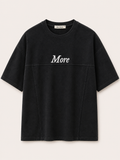 Men’s Black “More” Embroidered T-Shirt
