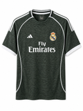 Real Madrid Grey Heather Football Jersey (Fly Emirates) Green