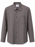 Premium Geometric Printed Long  Polo Shirt 469