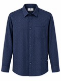Premium Geometric Printed Long  Polo Shirt 472