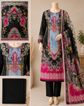 Premium Floral Unready Three Piece-C302