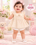 Premium Floral Nima & Bloomer Set for Baby Girls-GD26