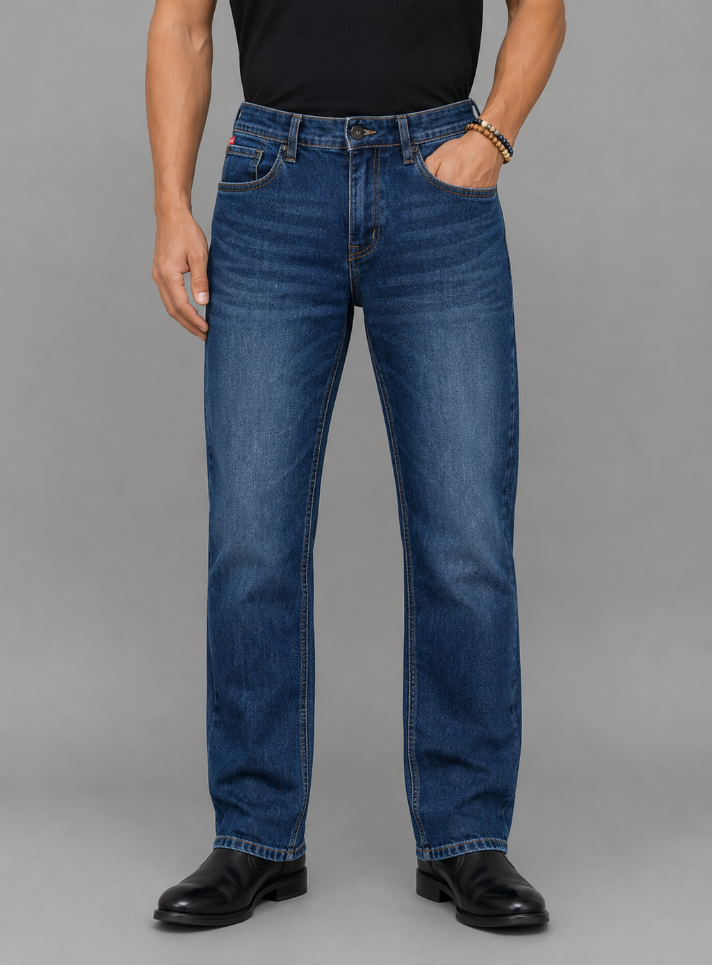 Blue 5 Pocket Low-Rise Ankle Length Stretch Jeans RJ6403