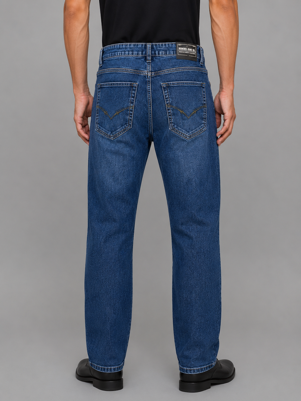 Blue 5 Pocket Low-Rise Ankle Length Stretch Jeans RJ6403
