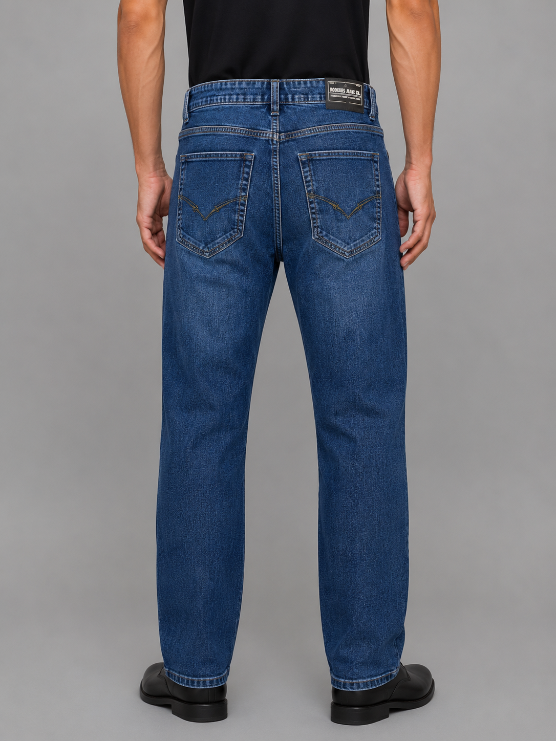 Blue 5 Pocket Low-Rise Ankle Length Stretch Jeans RJ6403