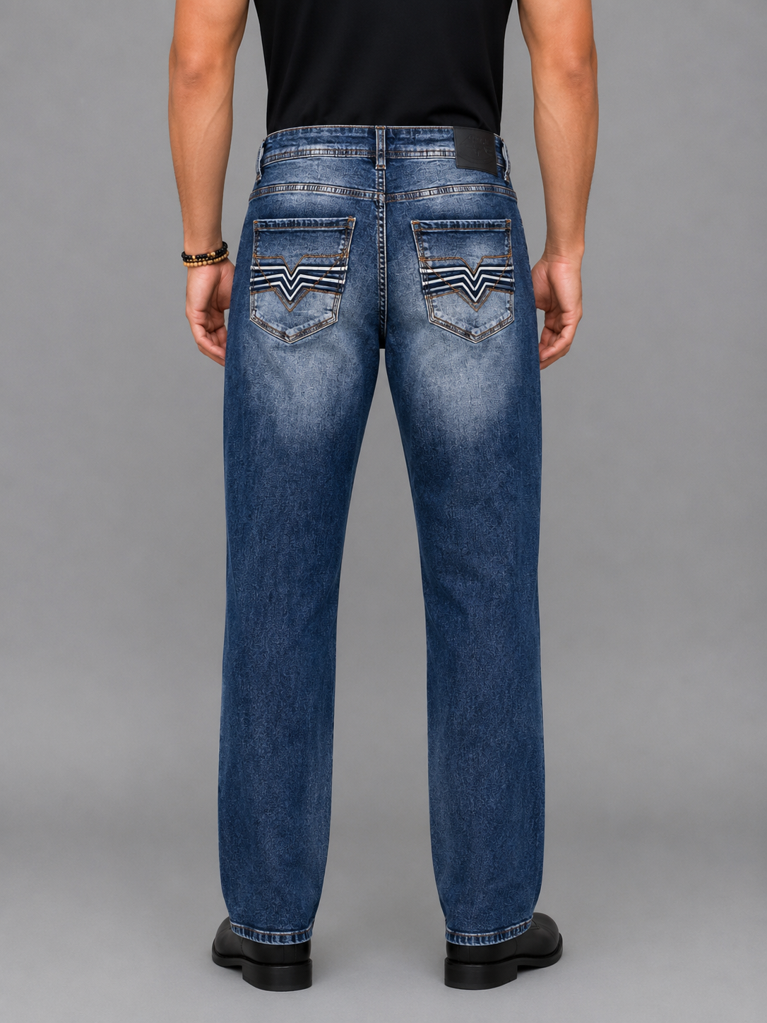 Mens Slim Fit Light Blue Stretch Denim Jeans 502