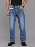 Men's Knit Denim Slim Fit Jeans – Soft Stretch Comfort deep 802