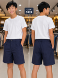 Premium Boys Casual Shorts Navy Blue-C424