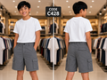 Premium Boys Casual Shorts Charcoal Grey-C428