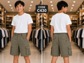 Premium Boys Casual Shorts Olive Green-C430