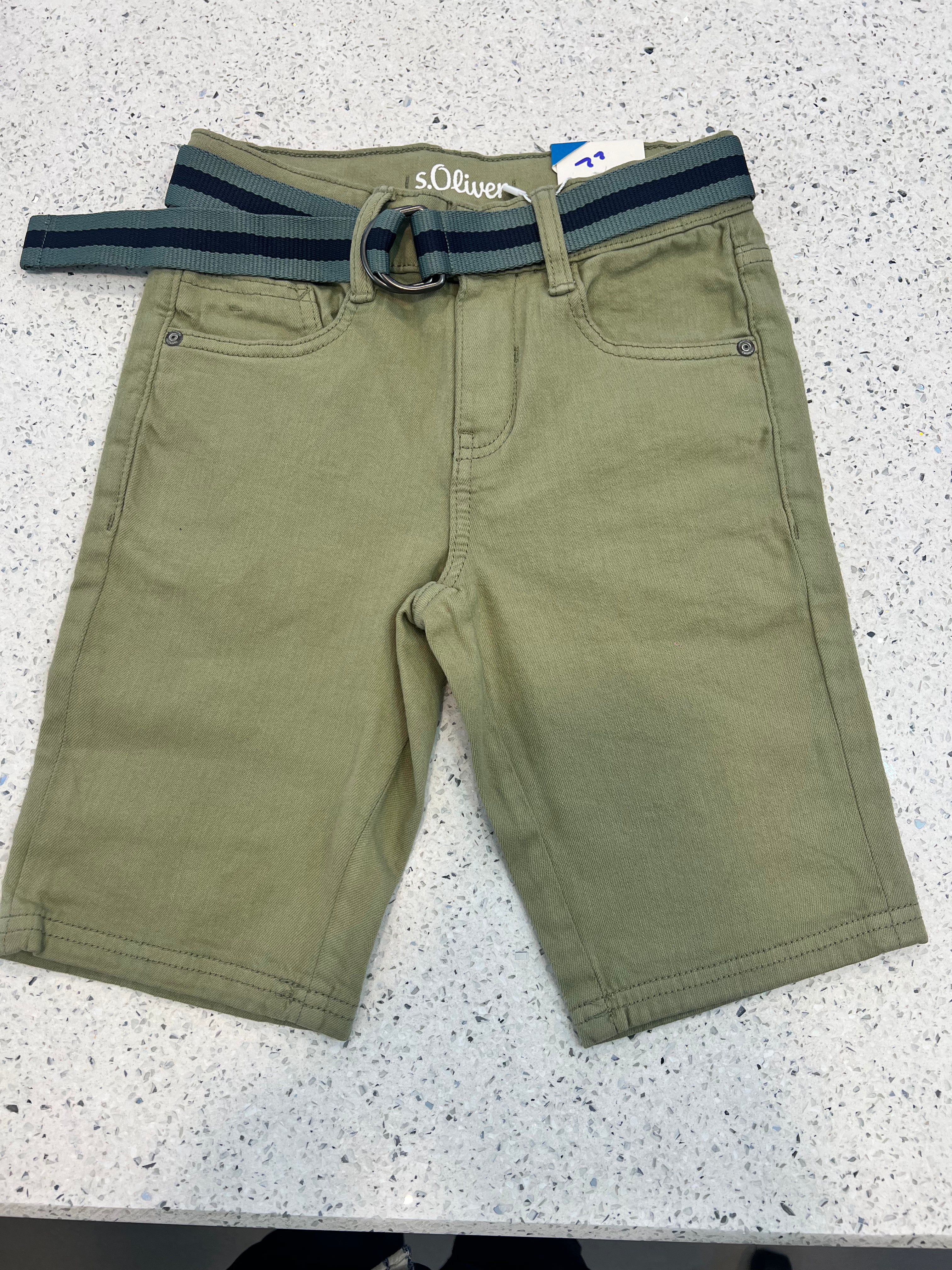 Premium Boys Casual Shorts Sage Green-C432