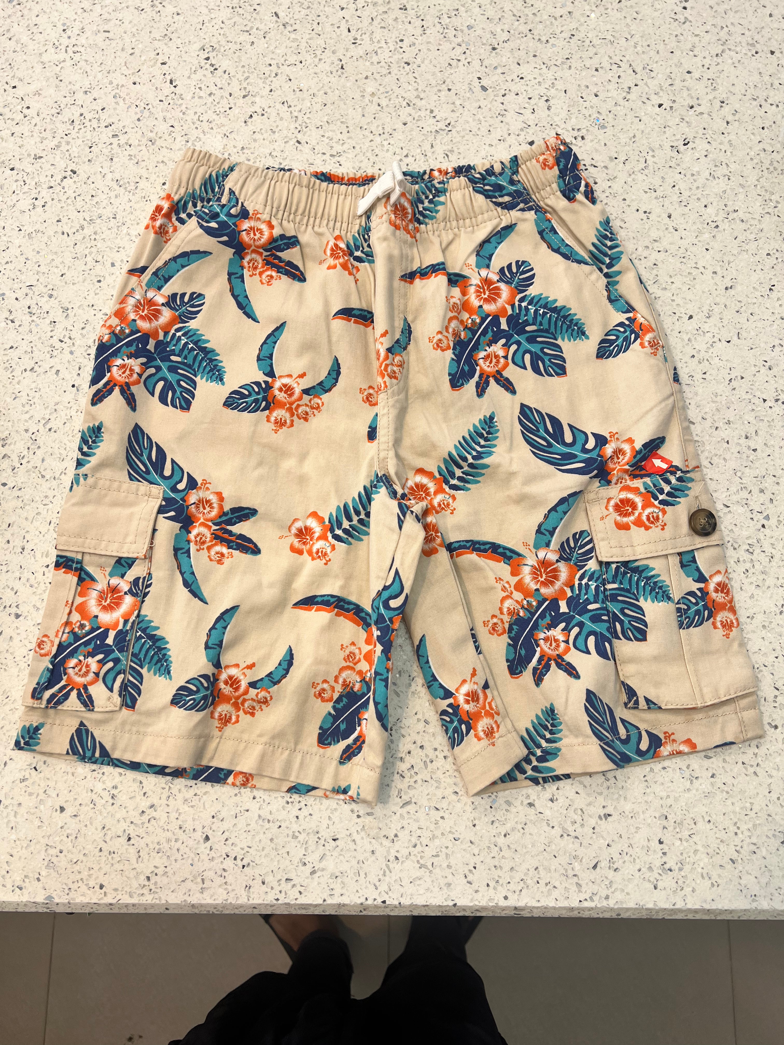 Premium Boys Casual Shorts Cream Beige-C24