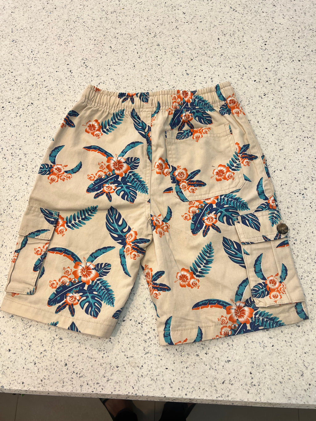 Premium Boys Casual Shorts Cream Beige-C24