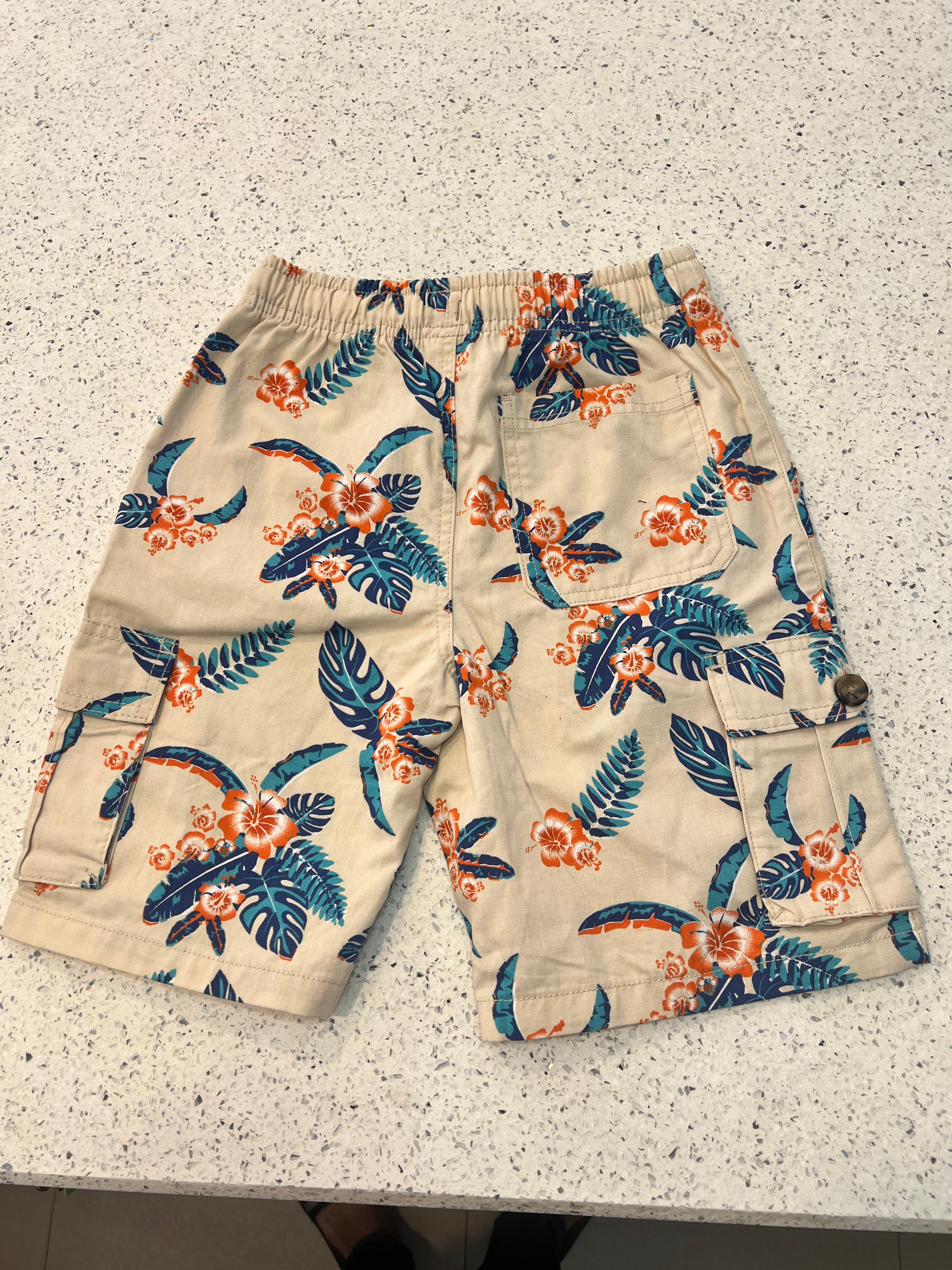 Premium Boys Casual Shorts Cream Beige-C24