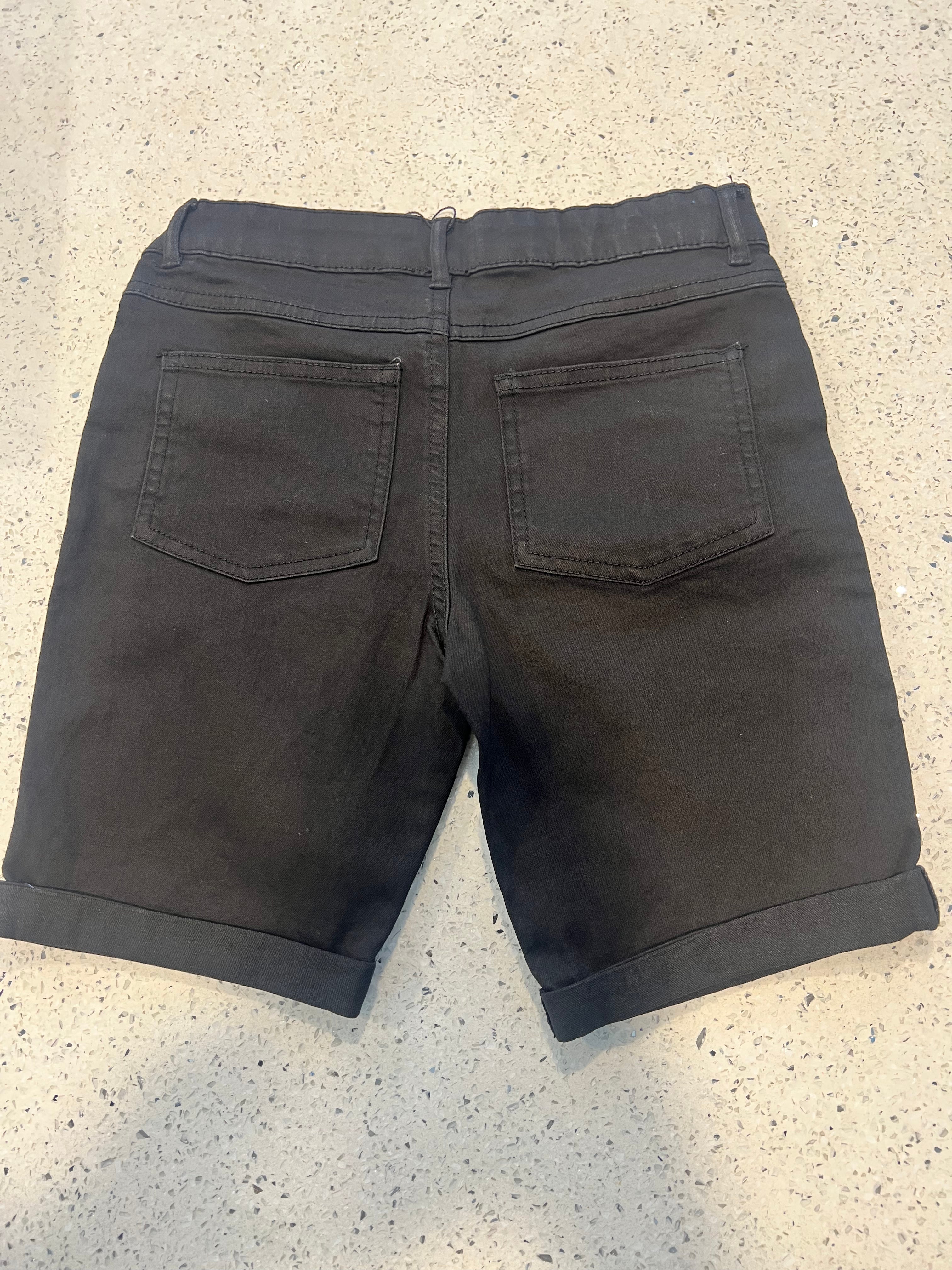 Premium Boys Casual Shorts Black-C437